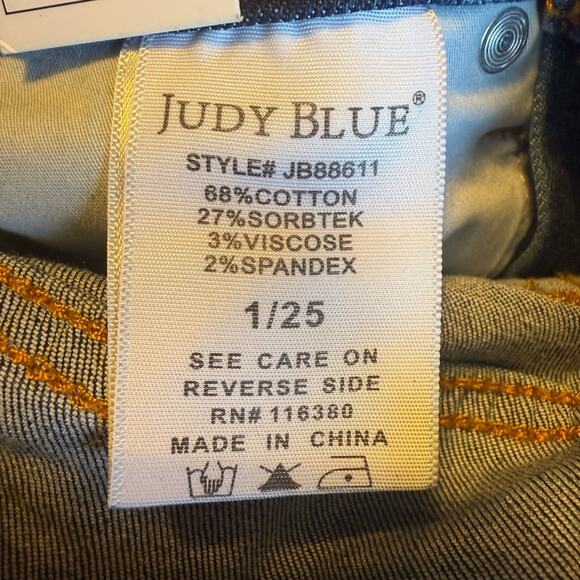 Judy Blue High Waist Cool Denim Control Top Flare New with Tag W1050 Sz 1/25 - Picture 9 of 10